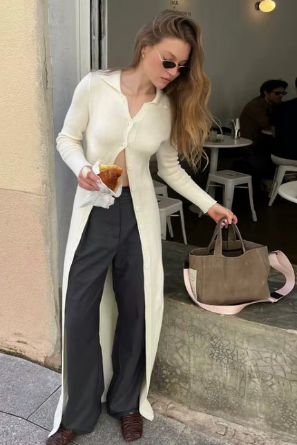 Longline Knit Cardigan