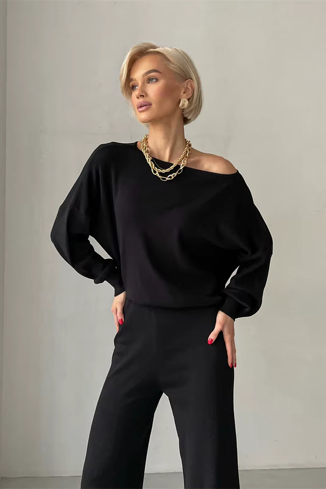 Elegant Loungewear Knitted 2 Piece Set