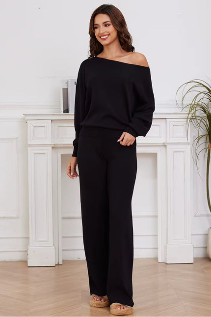 Elegant Loungewear Knitted 2 Piece Set