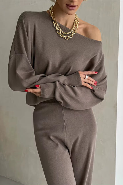Elegant Loungewear Knitted 2 Piece Set