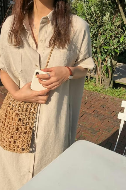 Effortless Loose Fit Shirt Dress