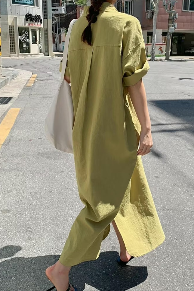Effortless Loose Fit Shirt Dress