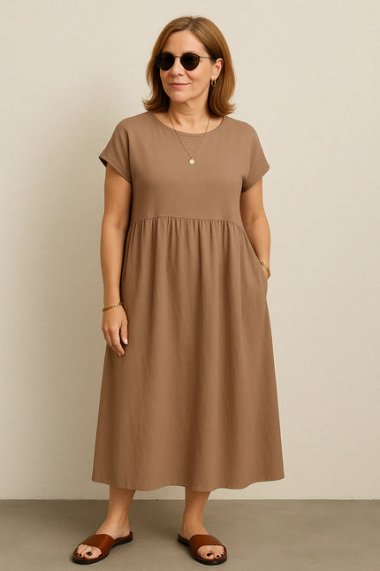 Elegant Maxi Dress with Side Pockets