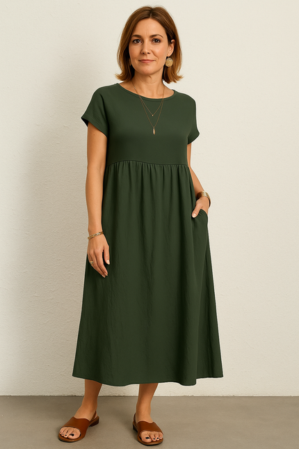 Elegant Maxi Dress with Side Pockets