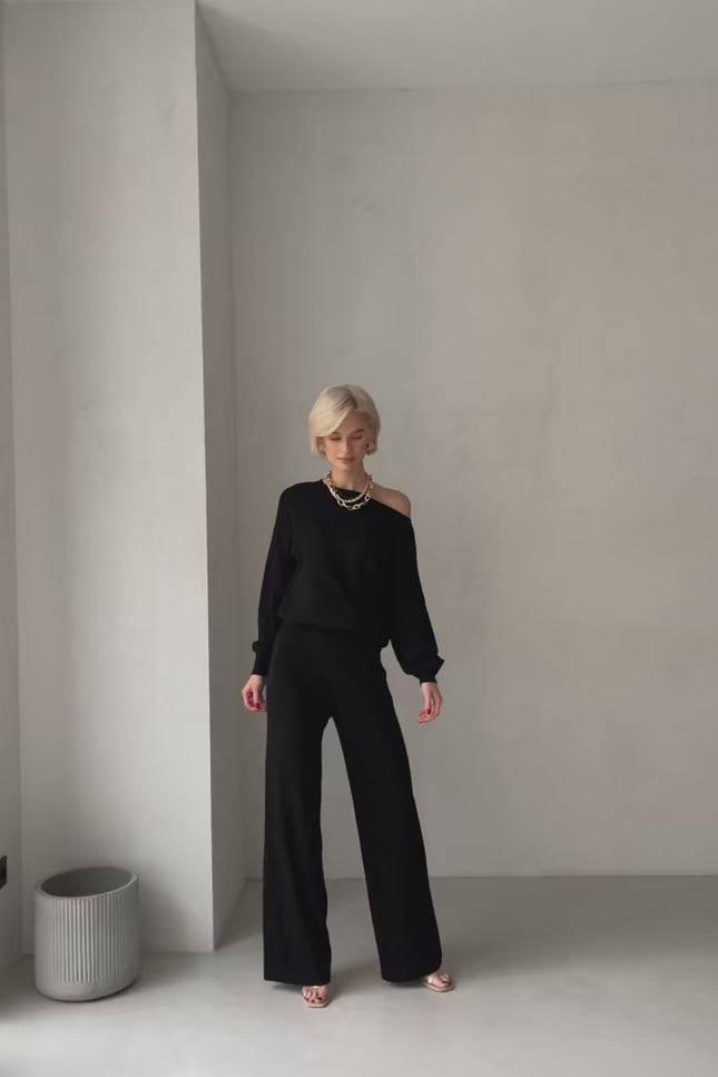 Elegant Loungewear Knitted 2 Piece Set