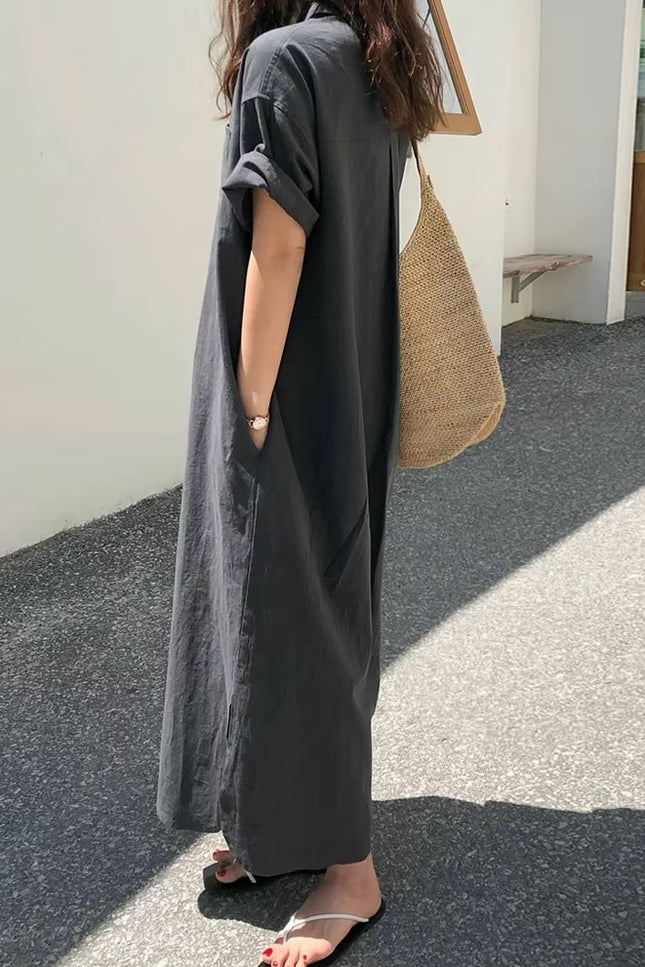 Effortless Loose Fit Shirt Dress